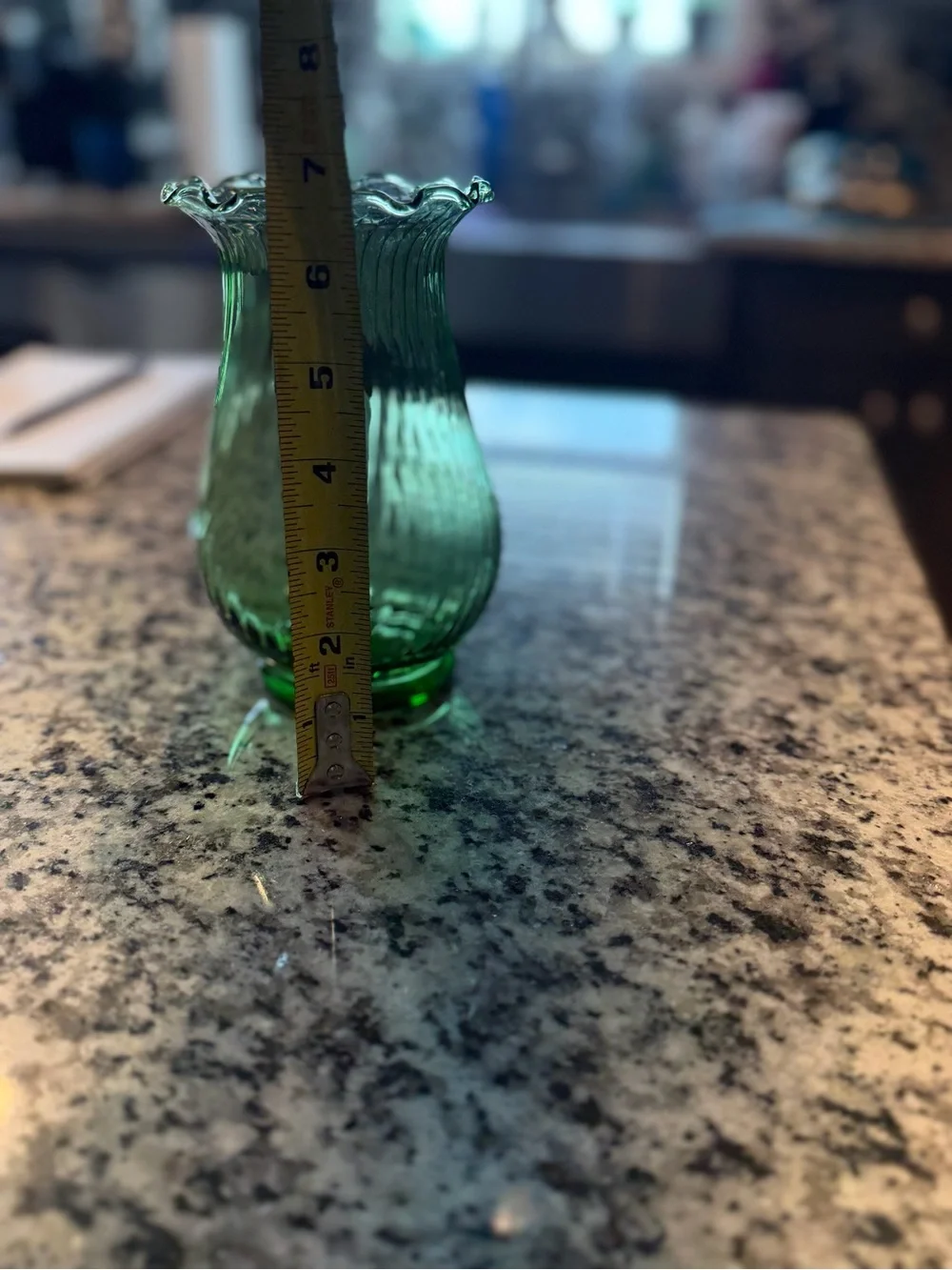 Green Decorative Glass Vase